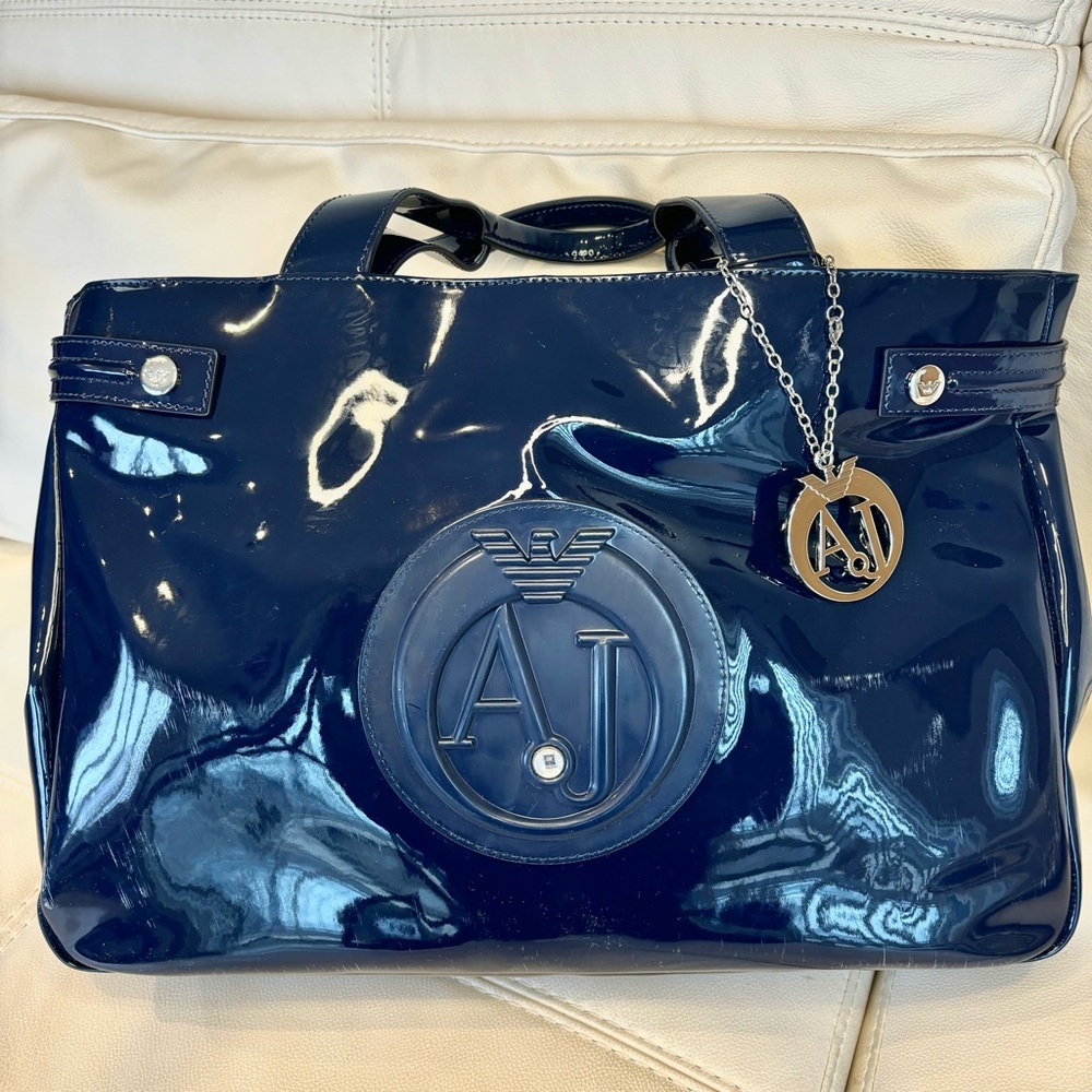 Armani Jeans Tote Bag (WARNING: white scratches)